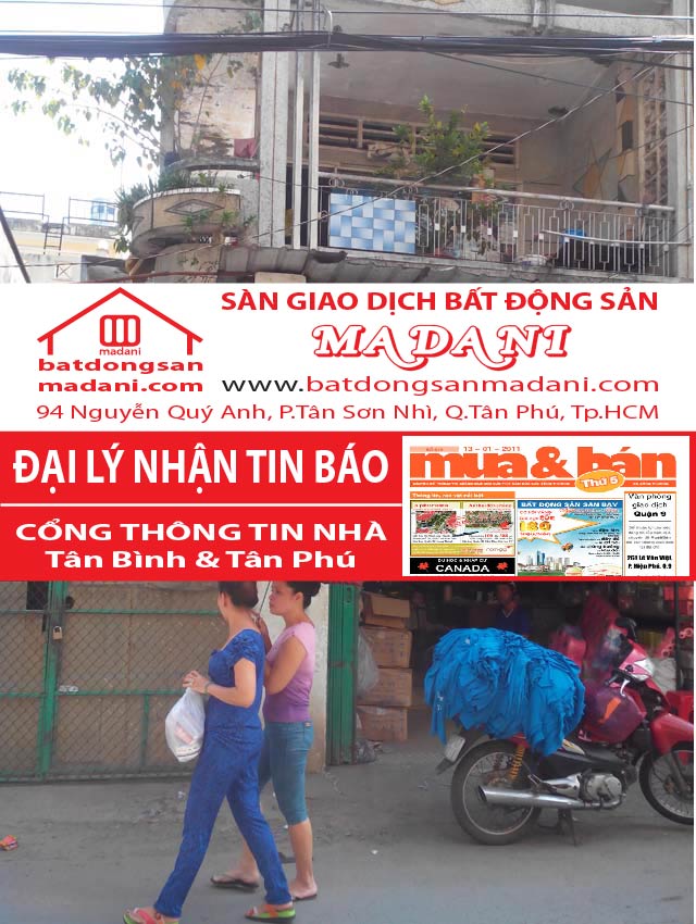 Bán nhà Mặt tiền – Trần Mai Ninh, P.12, Q.Tân Bình