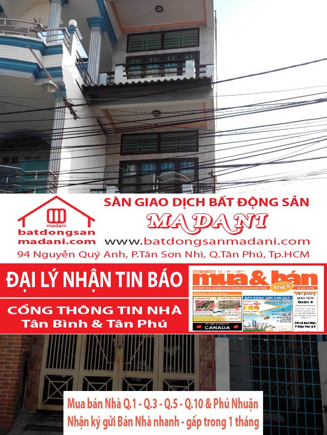 Bán nhà Hẻm 3M – Trường Chinh, P.15, Q.Tân Bình