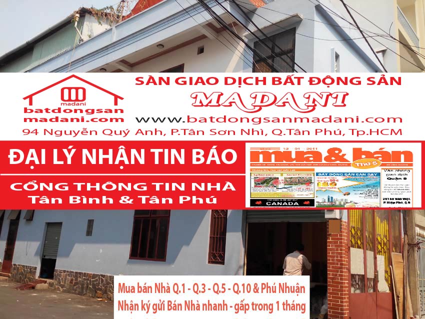 Bán nhà Hẻm 6M - Nguyễn Sơn, P.PTH, Q.Tân Phú