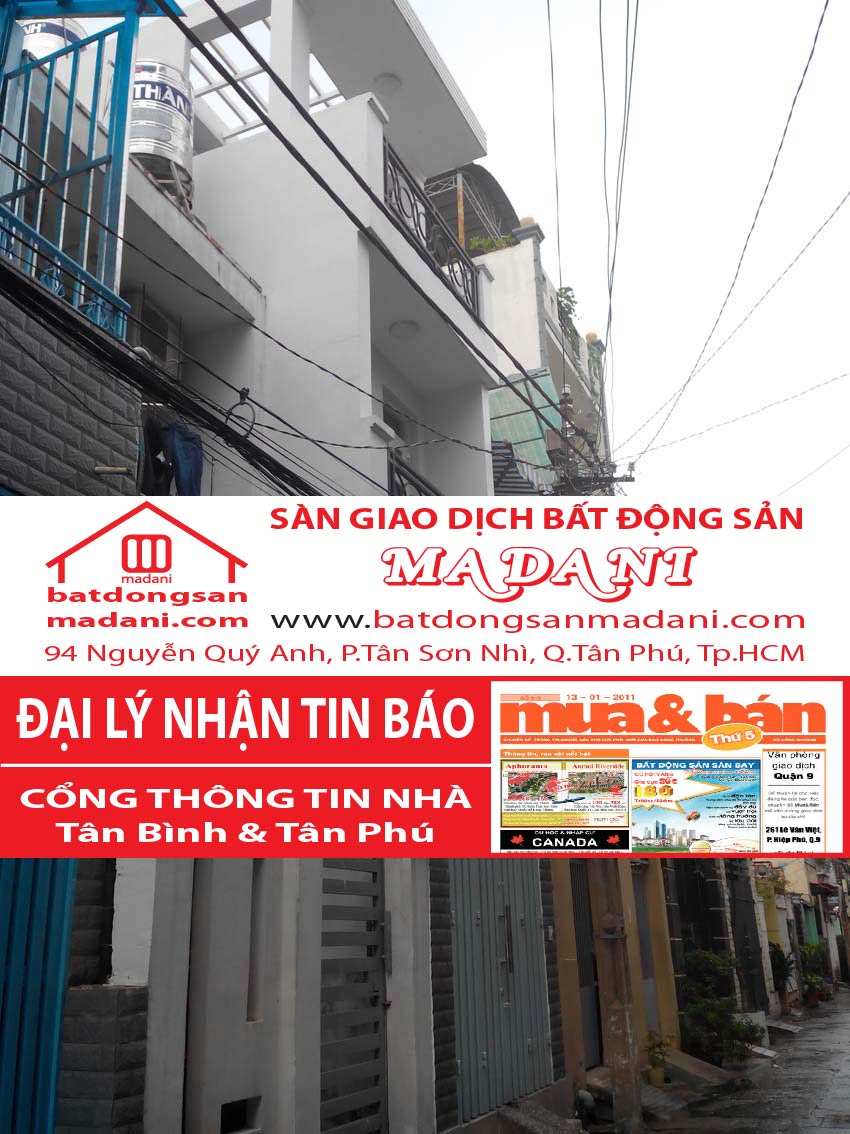 Bán nhà Mặt tiền – Nguyễn Văn Vỹ, P.12, Q.Tân Bình