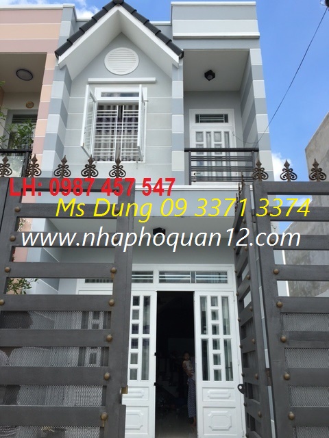 Nhà xây mới DT:4x19m Phường Thạnh Xuân, Quận 12, Gần chợ, trường khoảng 250m giá 1,55 ty Ms Dung zalo 09.33713374