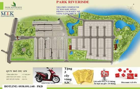 Dự án nhà phố Park Riveside, Q9, liên hệ PKD: 0901 822 059