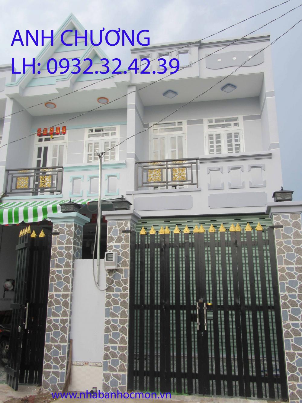 Bán nhà đúc 1 lầu đẹp, DT 4x17m, giá 970 tr, Nguyễn Thị Sóc - Chợ Nông Sản