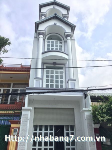 Bán nhà mặt tiền đường số P. Tân Quy, Quận 7, DT 4,3 x 18m, 1 trệt + 2 lầu, giá 6 tỷ