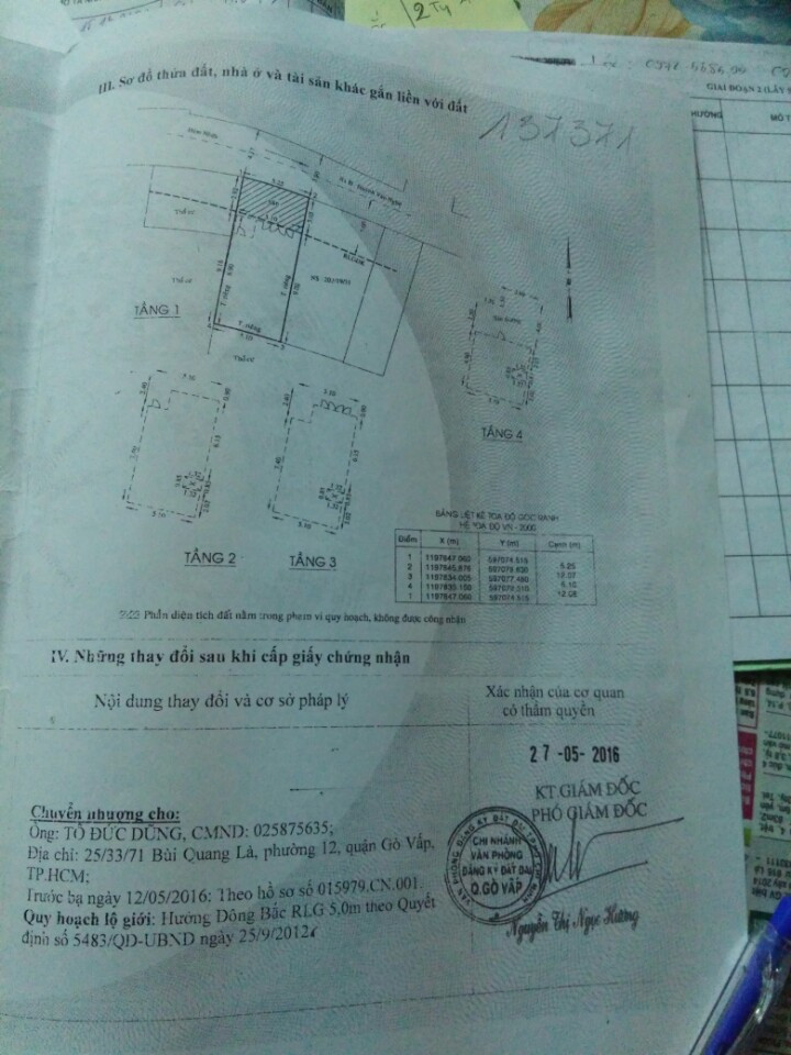 Nhà 203/19/31A Huỳnh Văn Nghệ, phường 12, Gò Vấp, HXH 4,5m, 5x12,5m