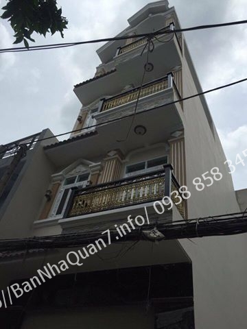 Nhà phố đường Lâm Văn Bền, diện tích 4x14m, nhà 1 trệt 3 lầu mới đẹp. Nội thất sang trọng