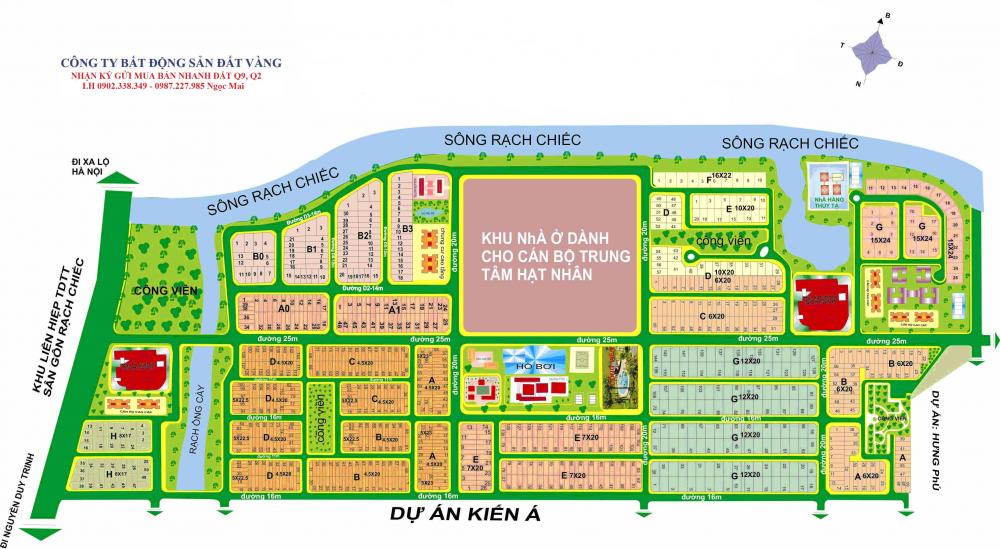 Cần bán gấp nền dự án Nam Long Quận 9, dt 7x20m, đường 16m, giá 34tr/m2