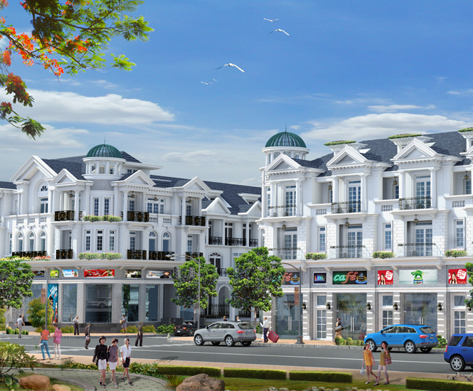 Bán khu biệt thự phố liền kề cao cấp shophouse thương mại 2 mặt tiền DTSD 480m2 khu vực TT Tân Phú