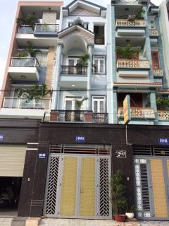 Nhà bán quận Bình Tân, Đất Mới, 4mx20m, xây 3 tấm, đường 10m thông tiện kinh doanh buôn bán
