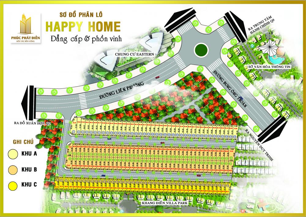 Bắt đầu giữ chỗ và mở bán dự án Happy Home đường Liên Phường quận 9 giá từ 2,2 tỷ/căn 178m2