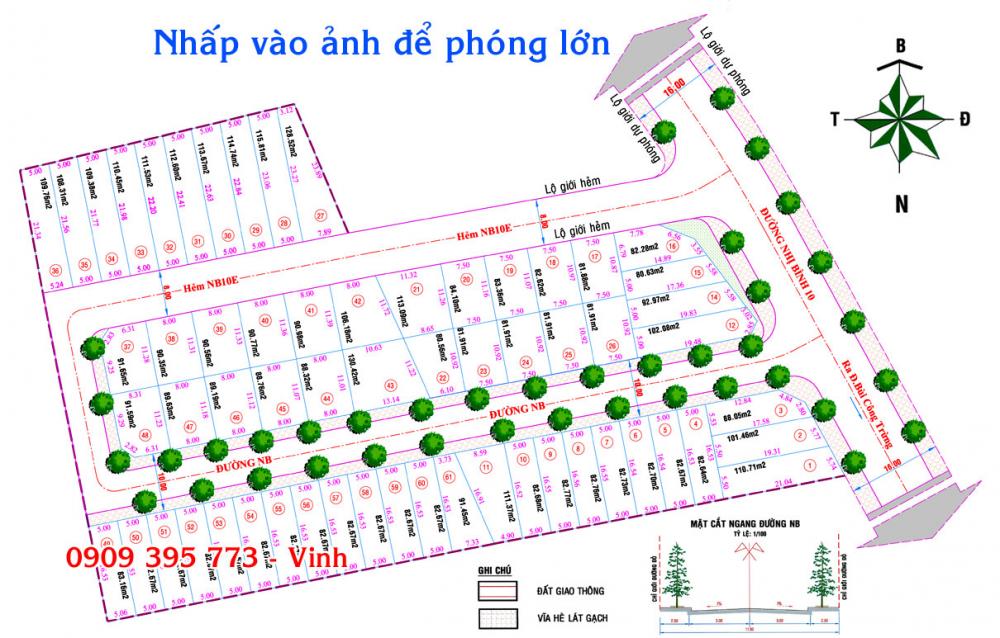 60 lô đất mặt tiền đường Nhị Bình 10A giá 9,5Tr/m2 (80m2) xã Nhị Bình, Hóc Môn, giáp Quận 12
