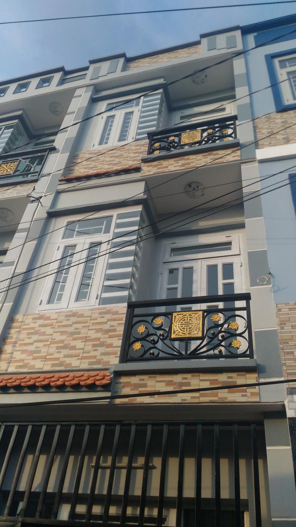 Nhà một sẹc đường Nguyễn Ảnh Thủ, Q12 đúc một trệt, hai lầu giá 840 triệu