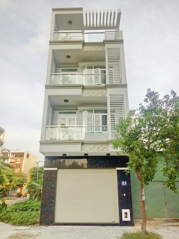 Bán nhà 5x16m, mặt tiền đường khu Belleze Phạm Hữu Lầu, P. Phú Mỹ Quận 7