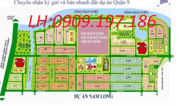Cần bán nền biệt thự dự án Nam Long, Quận 9, diện tích 240m2, sổ đỏ. LH 0909197186(Trường)
