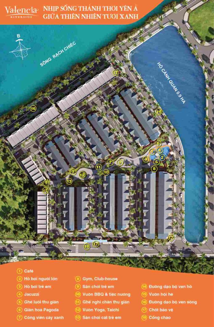 Valencia Riverside, nhà phố ven sông đẹp nhất Quận 9. Giá 2.6 tỷ/căn, tặng 165 triệu + CK 6%