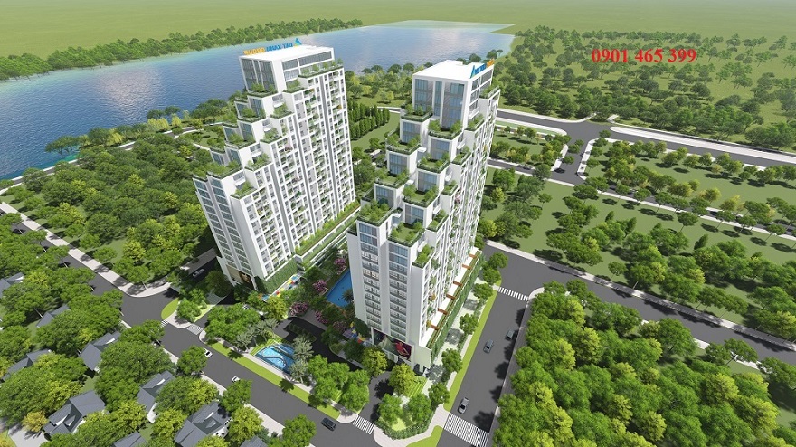 Căn hộ sân vườn - LuxGarden Q.7 - giá tốt 1,6 tỷ/2PN - view 3 mặt sông Sài Gòn - LH: 0901465399