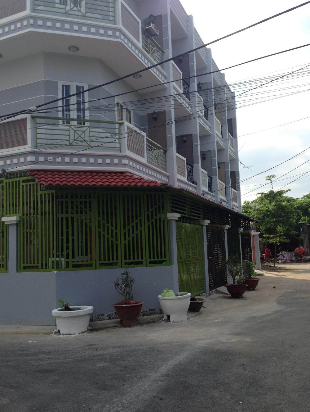 Nhà mới DT(3,1x14) trệt 2 lầu, 4 phòng, Huỳnh Tấn Phát, Phú Xuân, Nhà Bè
