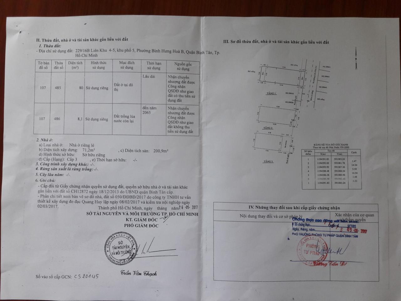 229/16B đường Liên Khu 4-5, khu phố 5, Phường Bình Hưng Hoà B