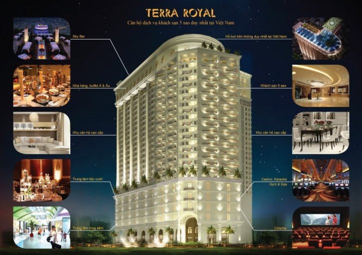 Bán Căn hộ Terra Royal  khách sạn 5* tại trung tâm quận 3, chỉ với 3,9 tỷ/58m2/2PN nhận ngay Chiết khấu 3% 