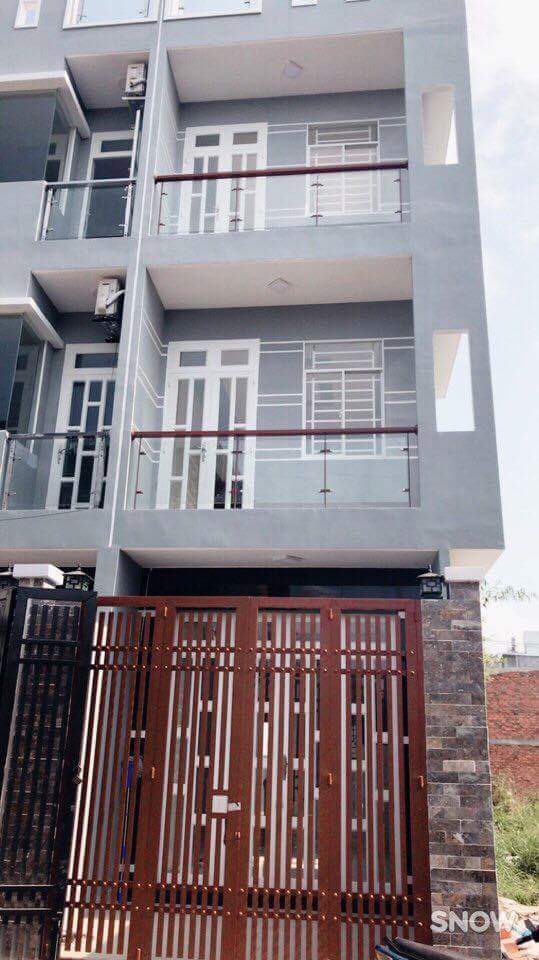 Nhà mới giá rẻ ,diện tích đẹp (4,3x9m) 3 lầu ,st,hẻm xe hơi,Huỳnh Tấn Phát
