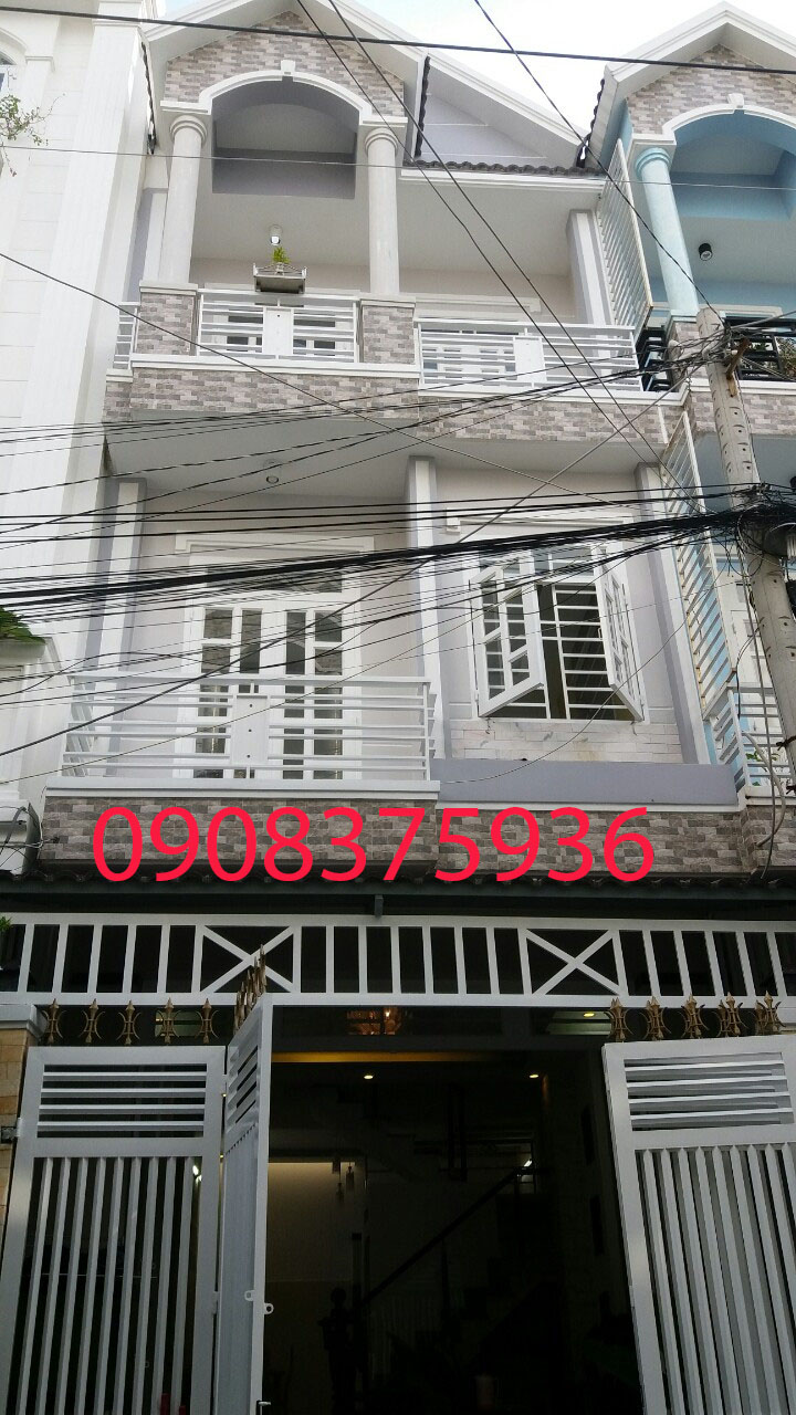 Cần bán nhà Huỳnh Tấn Phát,Nhà Bè.DT 4,3x12m,3 lầu,Tặng nội thất sang trọng.Giá 2,75 tỷ