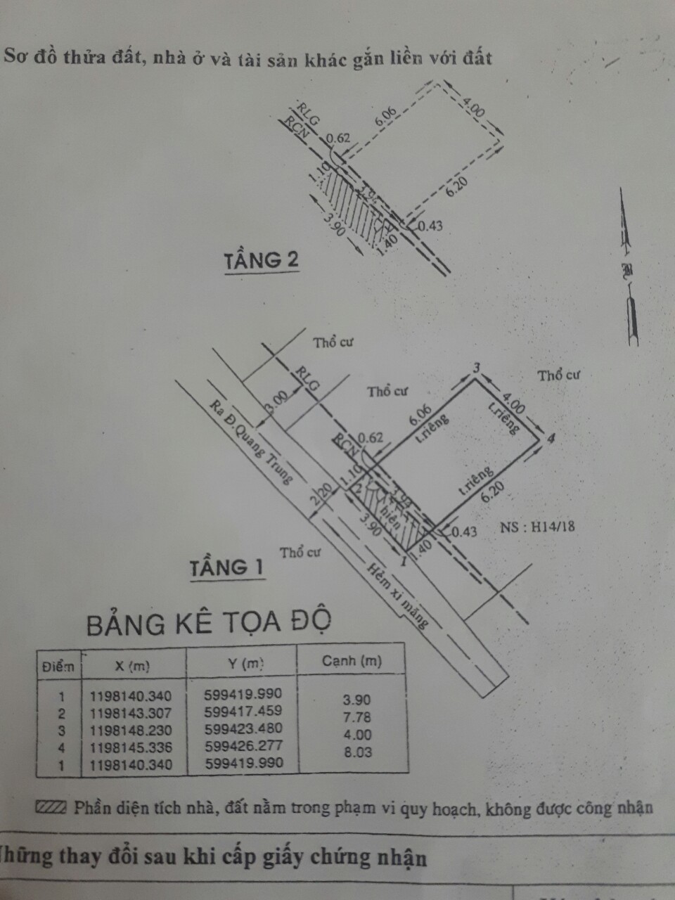 Cần bán nhà hẻm sau Corpmart Quang Trung, Phường 11, quận Gò Vấp, hướng Tây Nam