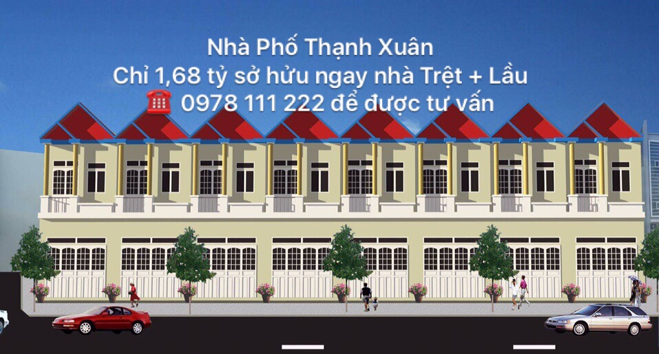 Bán nhà phố KDC Thạnh Xuân, giá 1.68 tỷ. HXH đường Hà Huy Giáp, P.TX. Q12.