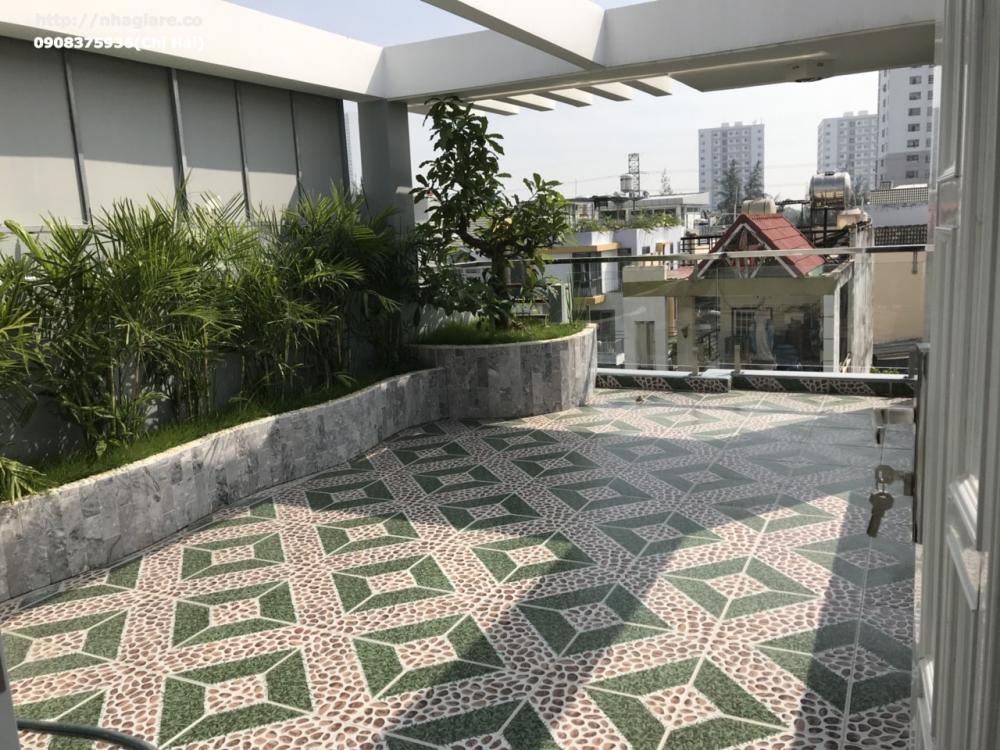 Cần bán nhà đẹp mặt tiền 16m đường Phú Thuận,Q7, thiết kế theo phong cách Châu Âu, Dt 4x20m. Giá 8.5tỷ