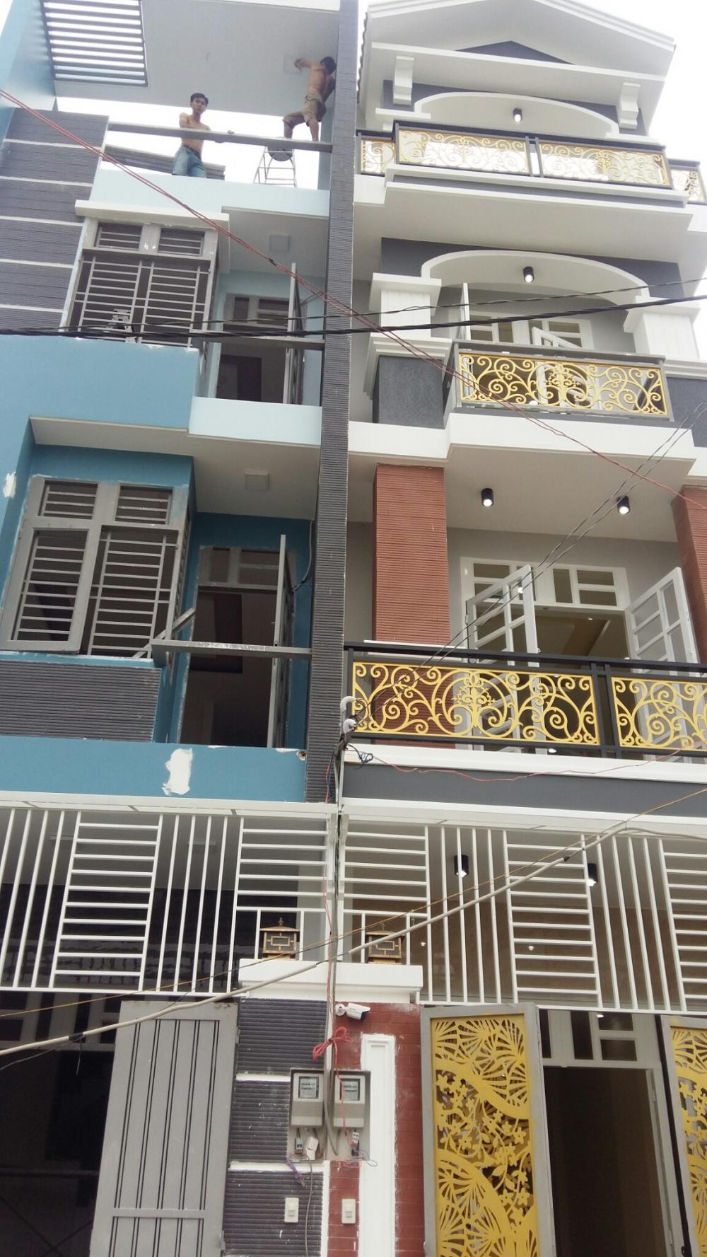 Bán 1 căn nhà riêng 3 lầu mới xây 54m2, TDT 165m2, đường Số 8 ngay cafe Phong, đường ô tô