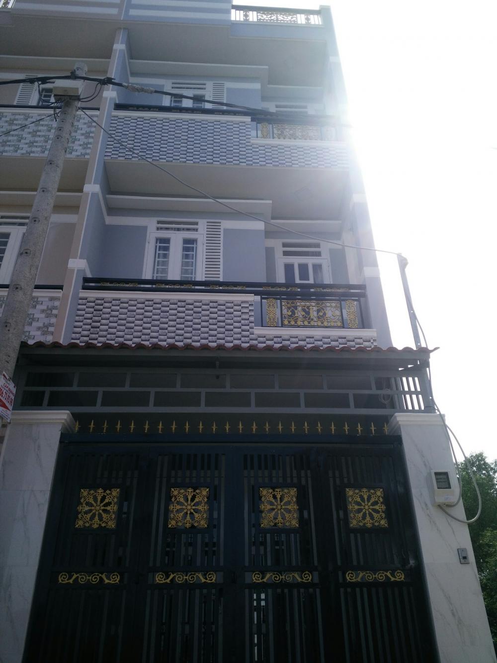 Nhà mới 1 trệt 2 lầu 4PN hẻm 1185 Lê Văn Lương 8M