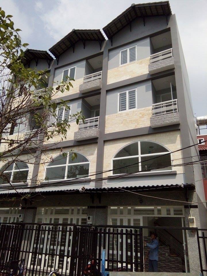 Bán nhà Q7, Huỳnh Tấn Phát, 4x8m, 1 trệt, 1 lửng, 2 lầu, xây mới 100%. Giá 1 tỷ 700tr
