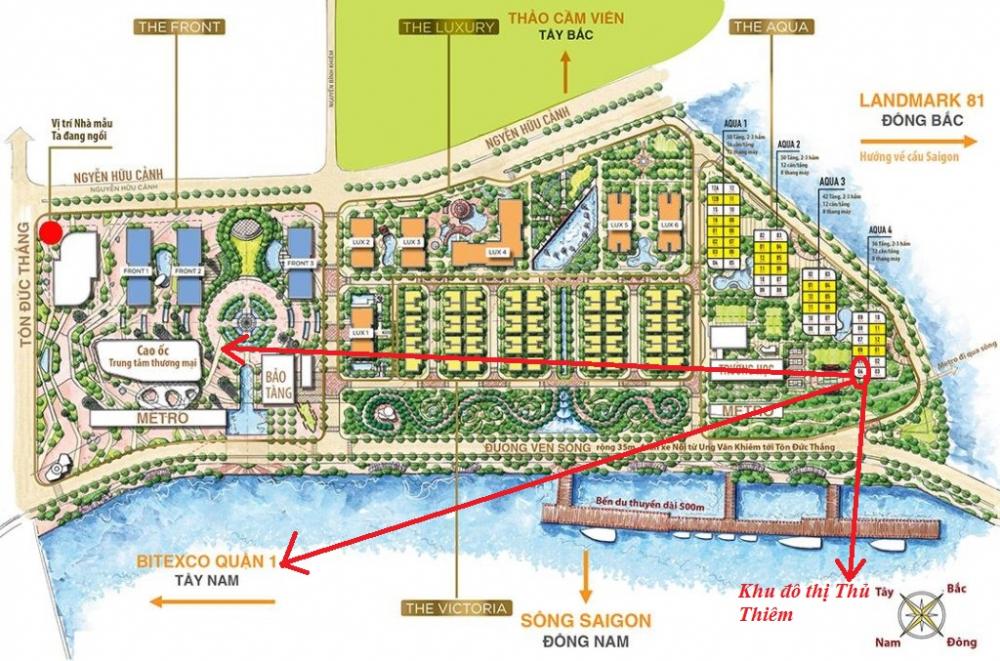 Sở hữu penhouse tòa Aqua 4, Vinhomes Golden River, vị trí có 1 không 2 ở Sài Gòn, LH 0911758511