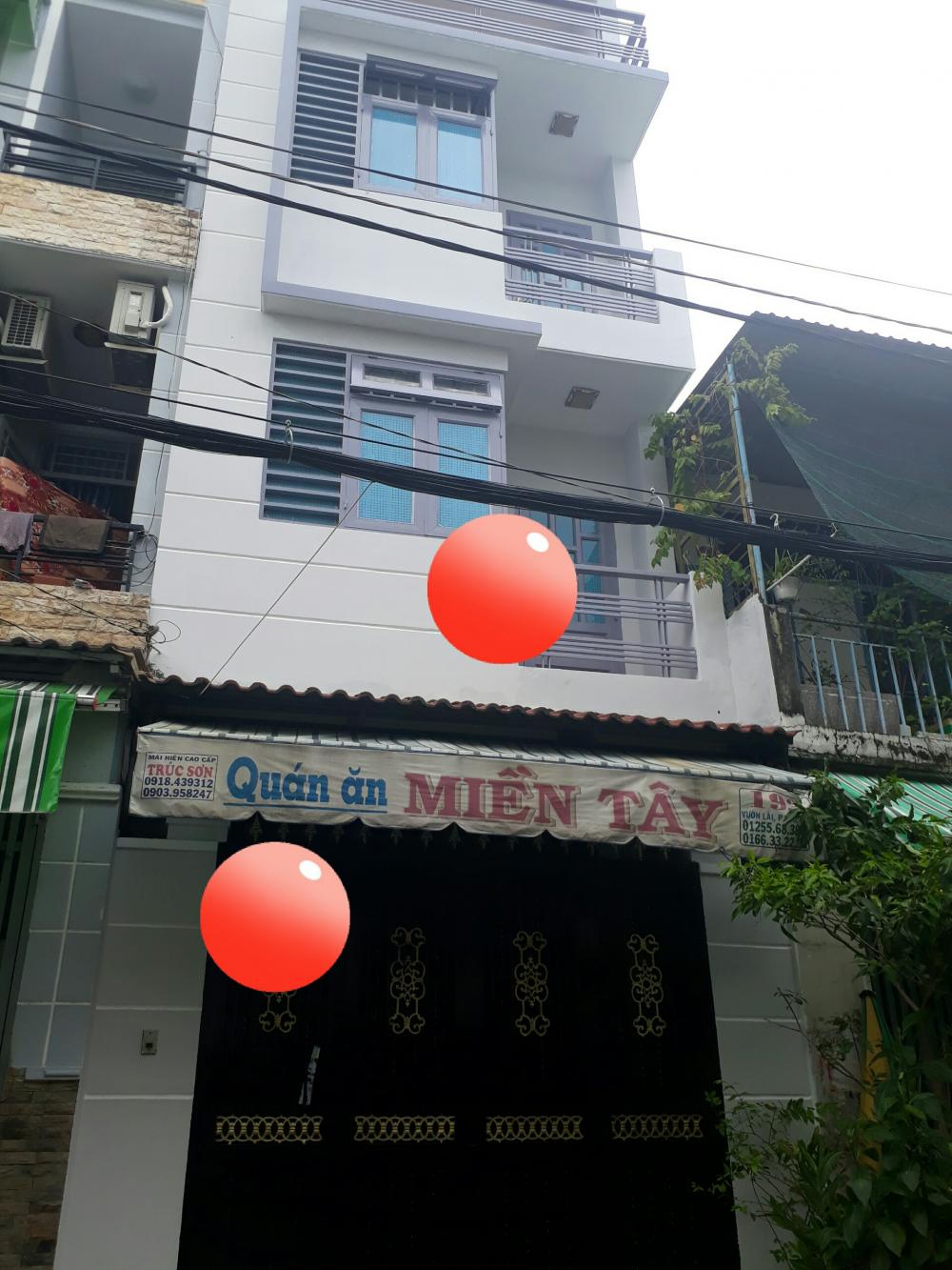Bán nhà HXH 6m Đỗ Thừa Luông, dt: 4mx13m, 3 lầu sân thượng, giá: 4.5 tỷ, P. Tân Quý, Q. Tân Phú