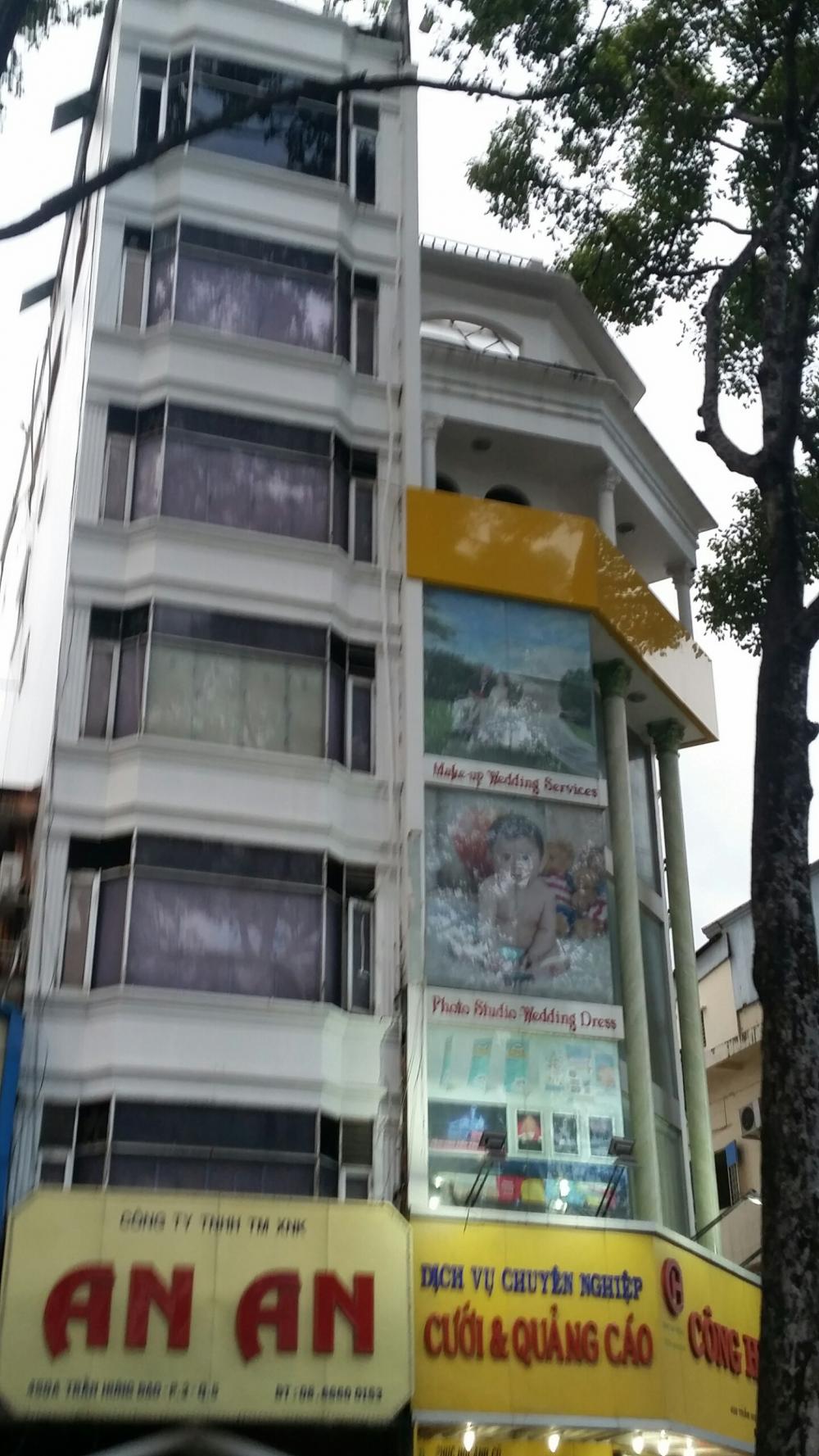 Bán nhà mặt tiền Hòa Hảo, P5, Q10, DT: 4mx18m, trệt + 5 lầu, thang máy
