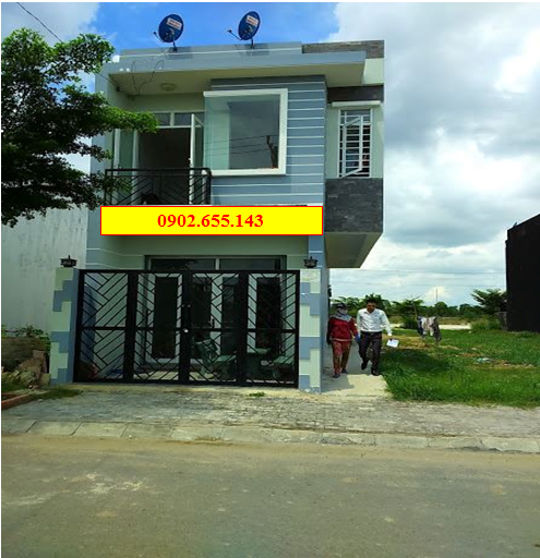 Nhà mới xây 1 trệt, 1 lầu chính chủ, SHR, gần chợ Bình Chánh, LH 0902655143