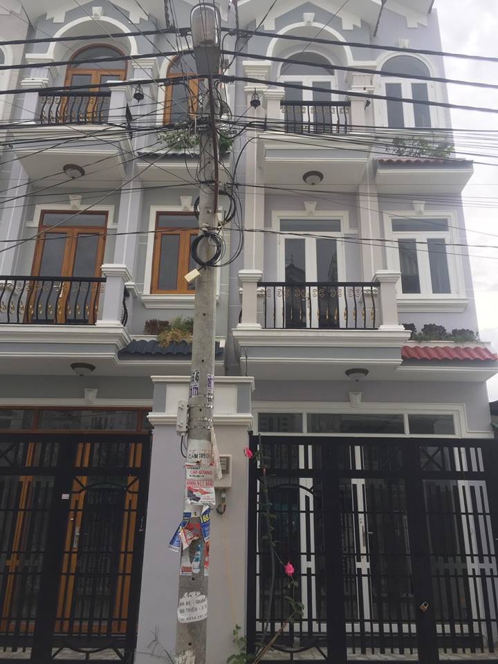 Bán nhà giá rẻ tại Lê Văn Lương, Nhà Bè, 1 trệt 2 lầu, 4PN, sổ hồng, DTSD 120m2, đường 8m