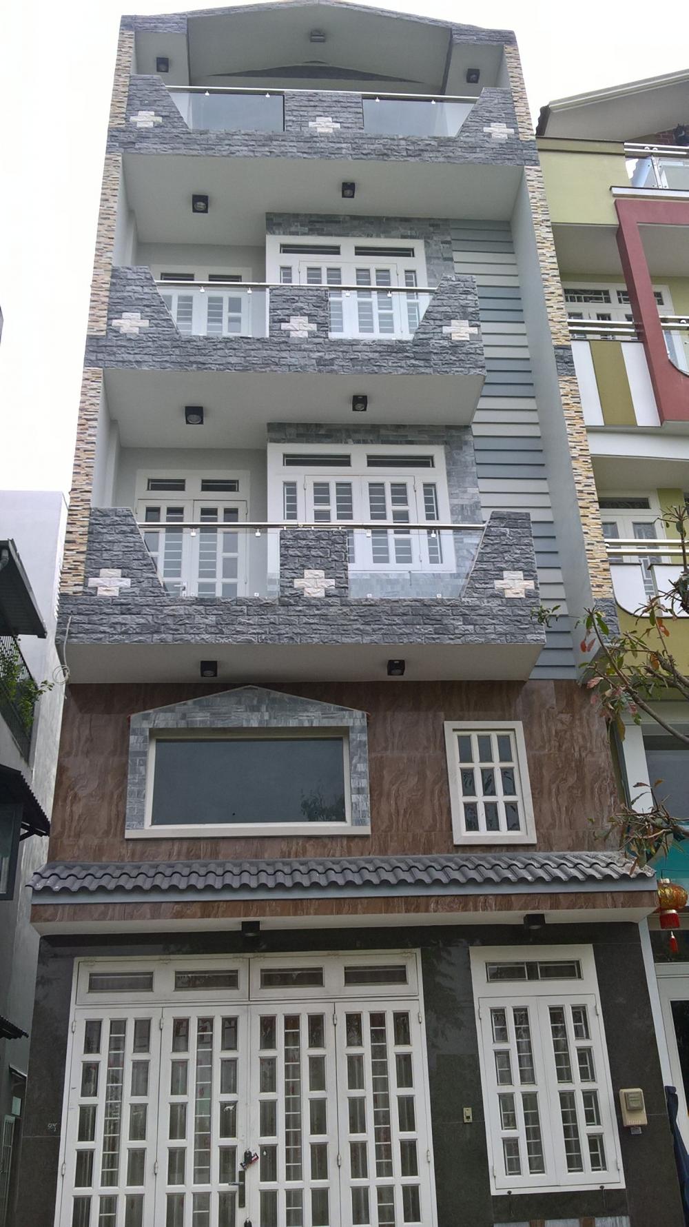 Bán nhà mặt tiền Bàu Cát 6, phường 14, Tân Bình, DT 4 x 18m, 4 lầu nhà mới