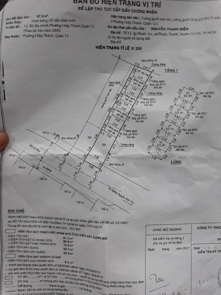 Bán nhà hẻm 163 Bùi Văn Ngữ, Phường Hiệp Thành, Quận 12, 4 x 25m, cấp 4 lửng, giá 2,4 tỷ
