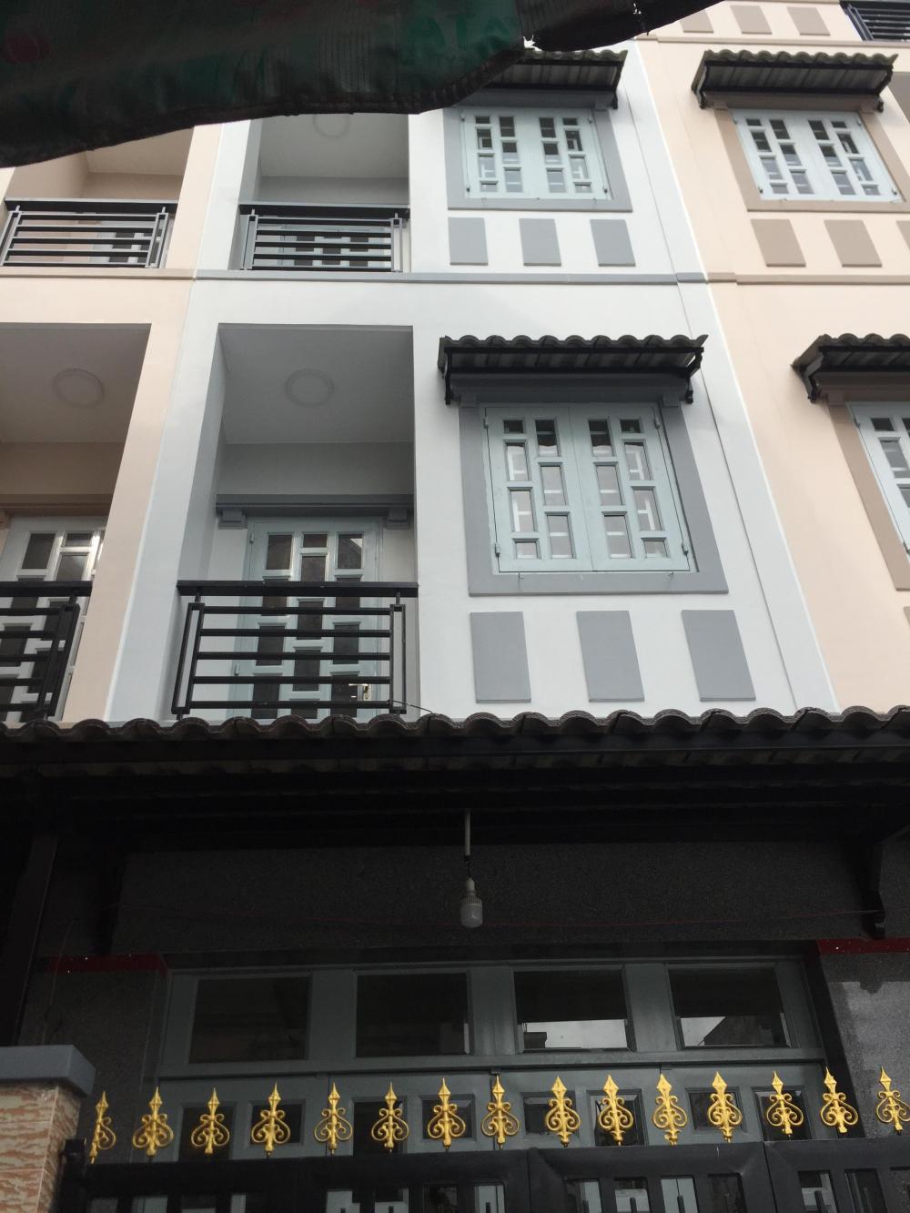 Bán nhà 1 trệt 2 lầu Bến Phú Định, P16, Q8, sổ hồng riêng, giá 2,5 tỷ, dt: 52.5m2
