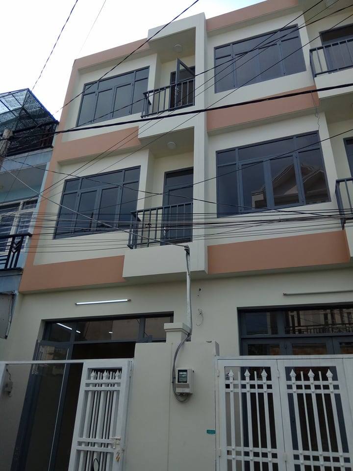 Cần bán gấp nhà mới xây, đúc thật, sổ hồng, 1 trệt 2 lầu sân thượng tại Phước Kiển, Nhà Bè