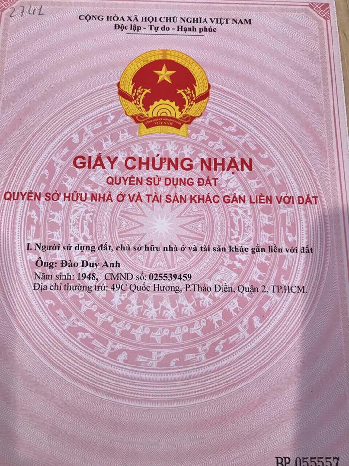 Bán nhà cấp 4 đường Nguyễn Bá Huân, Thảo Điền. 5x14.5m, GPXD 7 tấm, giá 8.5 tỷ, LH 0932777828.