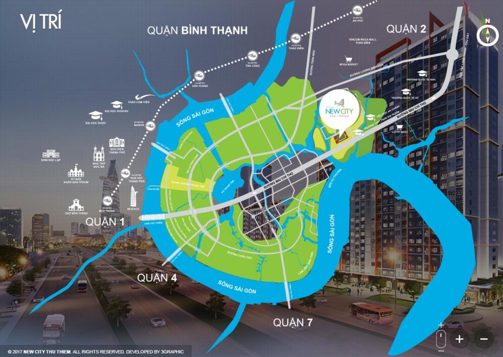 Siêu dự án trực diện sông Sài Gòn, view vĩnh cửu - dự án Newcity Thủ Thiêm quận 2