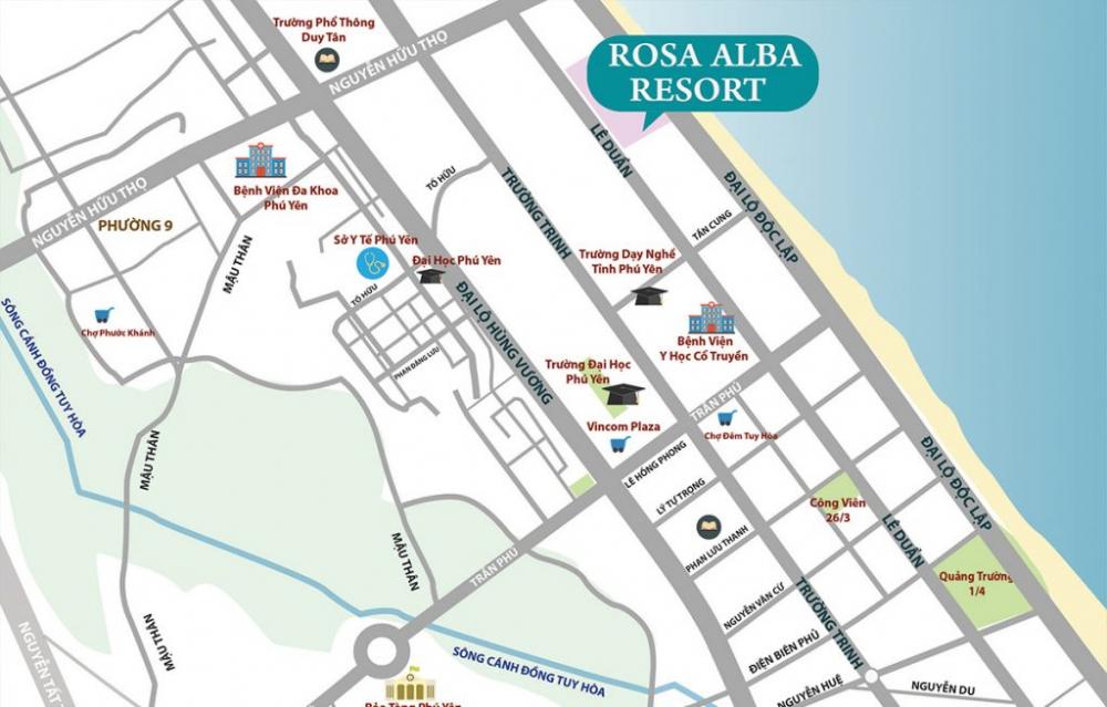 Bán Biệt Thự Biển Dự Án Rosa Alba Resort Tuy Hòa, Phú Yên