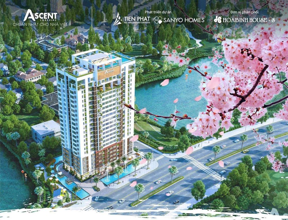 Cần bán căn hộ chuẩn Nhật Ascent Lakeside 2PN và 1WC, tầng 6 giá 2.950ty (có Vat) - LH : 0907812929