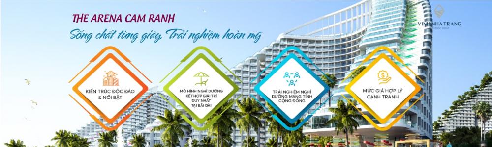 Chỉ cần 400 triệu sở hữu ngay căn hộ Condotel Arena Cam Ranh đẹp nhất Bãi Dài sinh lời cao