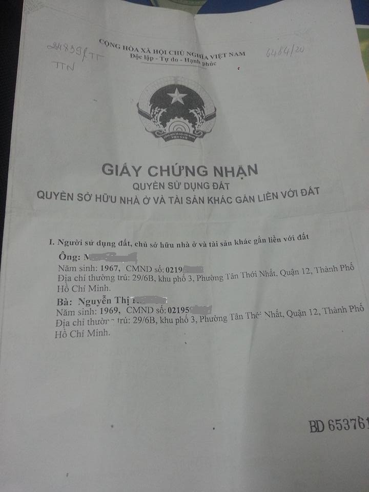 Nhà Giá 3ty2 Hẻm 5m Thông 4,5x16 Phan Văn Hớn Q.12