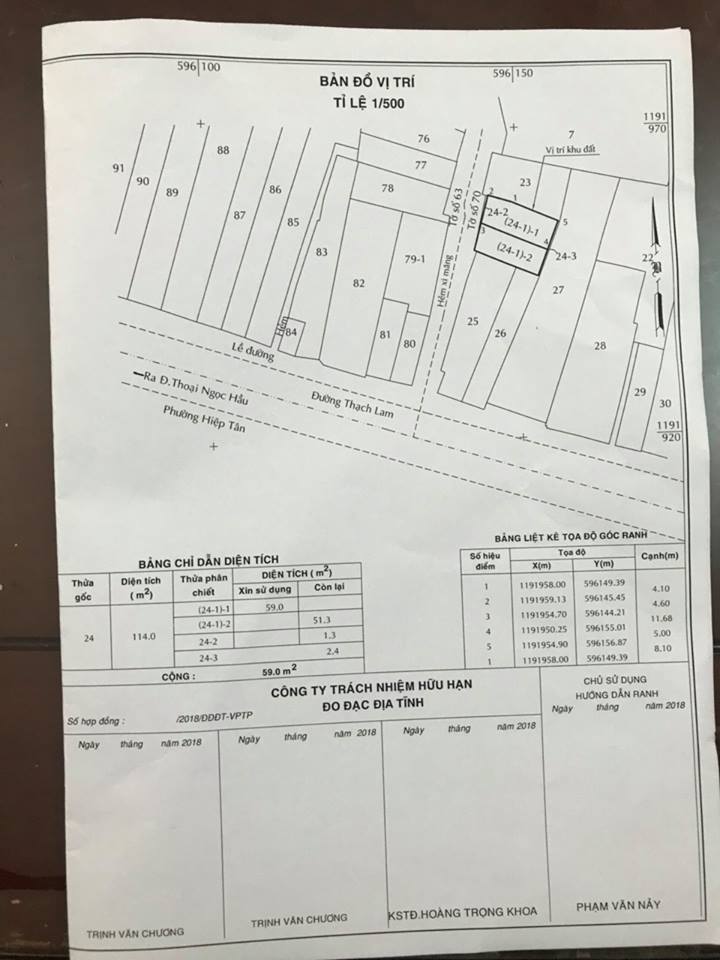 Bán nhà cấp 4 hẻm 58/2 Thạch Lam,4.5x11.8m Giá 4.3 tỷ ( thương lượng )