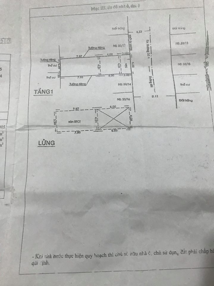 Bán nhà cấp 4 hẻm 58/2 Thạch Lam,4.5x11.8m Giá 4.3 tỷ ( thương lượng )
