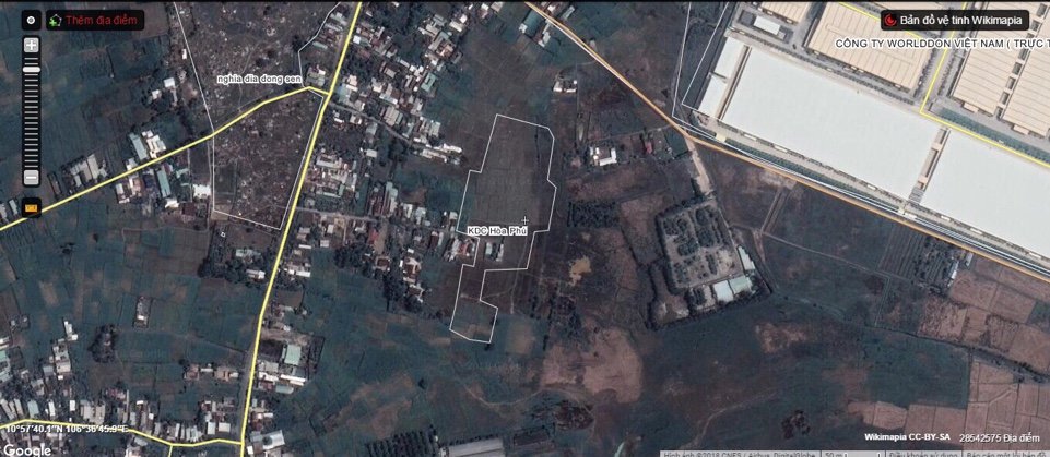 Bán đất nền đường bến than, xã Hòa Phú, Củ Chi, thành phố HCM diện tích 100 m2 giá 1 tỷ