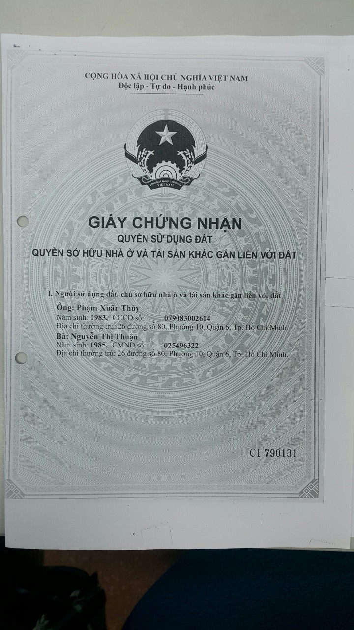 159B An Dương Vương, P An Lạc, Bình Tân,DT 110m2 giá 8,2 tỷ.